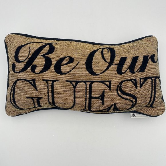 Disney Other - Disney Parks Beauty and the Beast Be Our Guest Throw Pillow 16” X 9” Rectangle